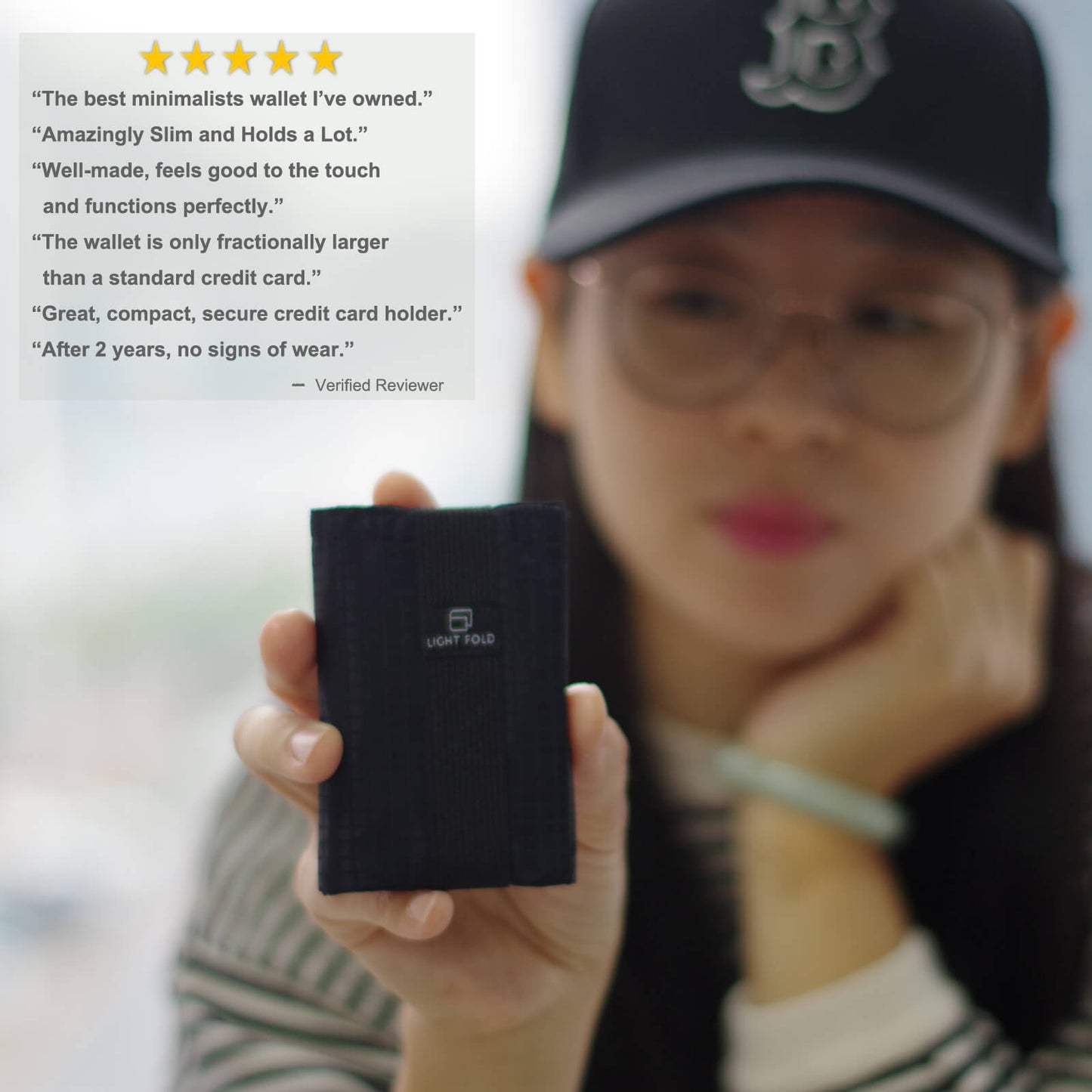 LIGHT FOLD wallet is the best minimalist and slim wallet
