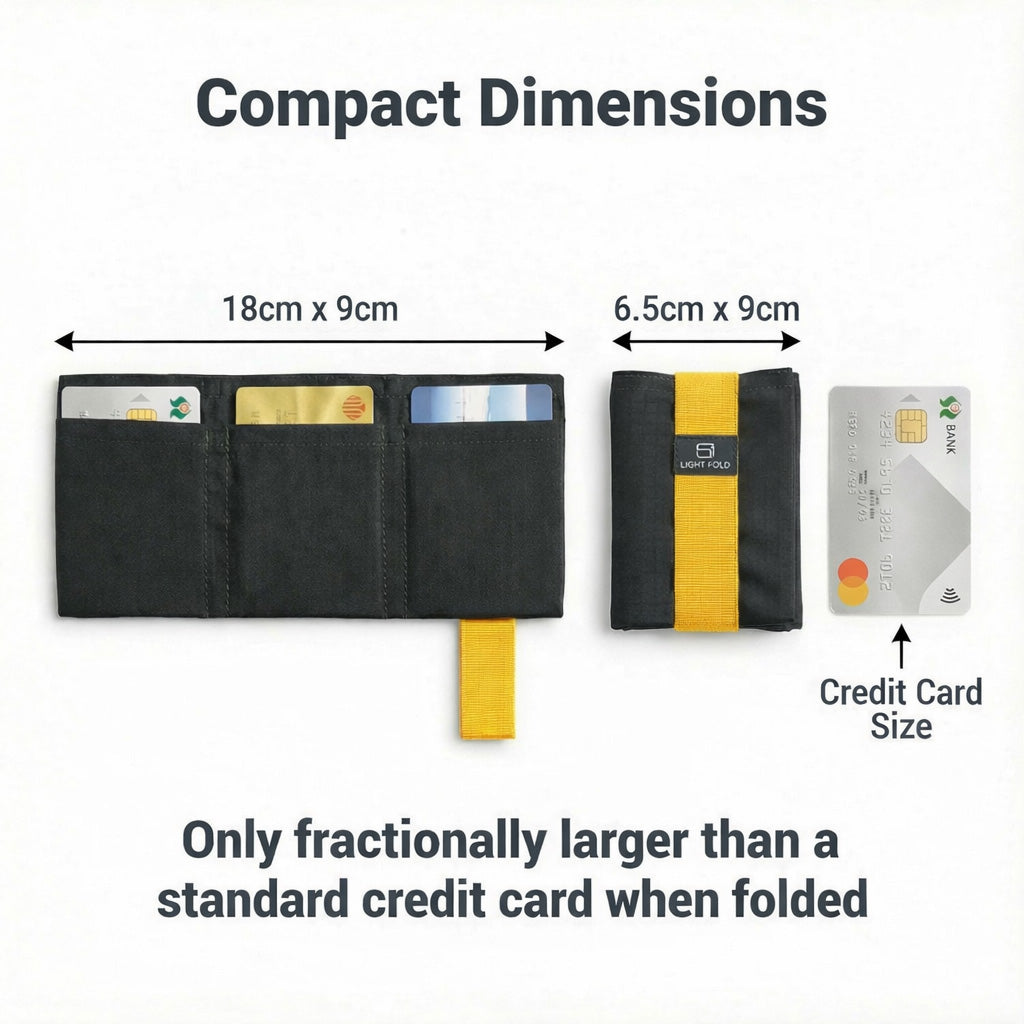 LIGHT FOLD Compact wallet minimalist slim card wallet for men