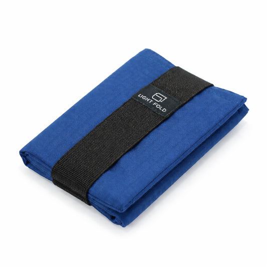 LIGHT FOLD Wallet Blue with black elastic strap