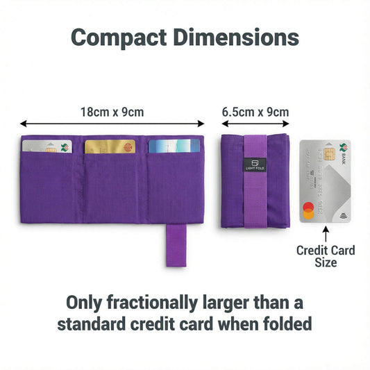 LIGHT FOLD small wallet only larger than a standard credit card