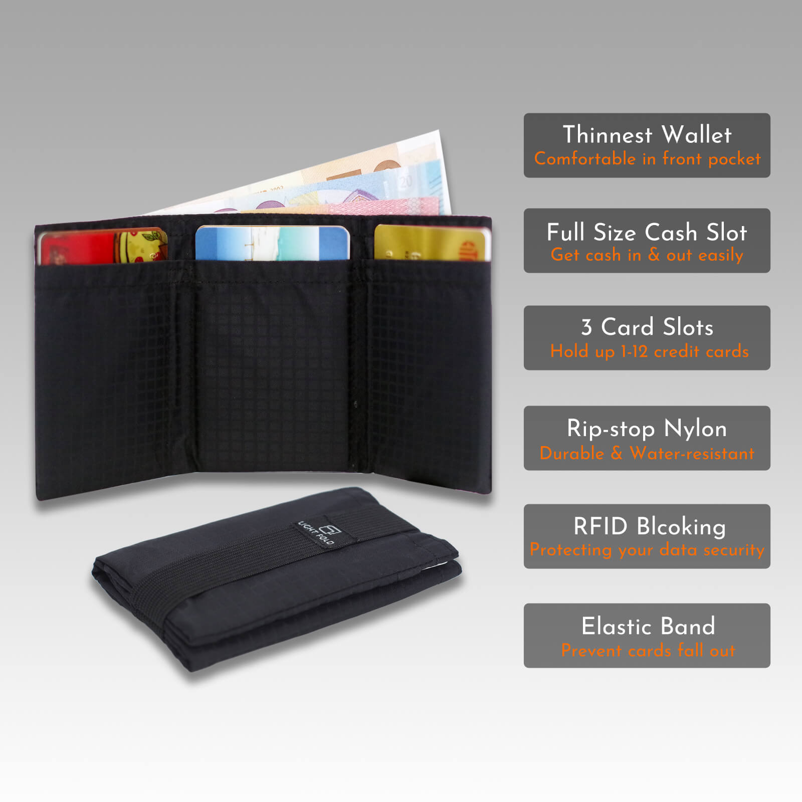 Light Wallet Slim Minimalist Wallet – LIGHT FOLD